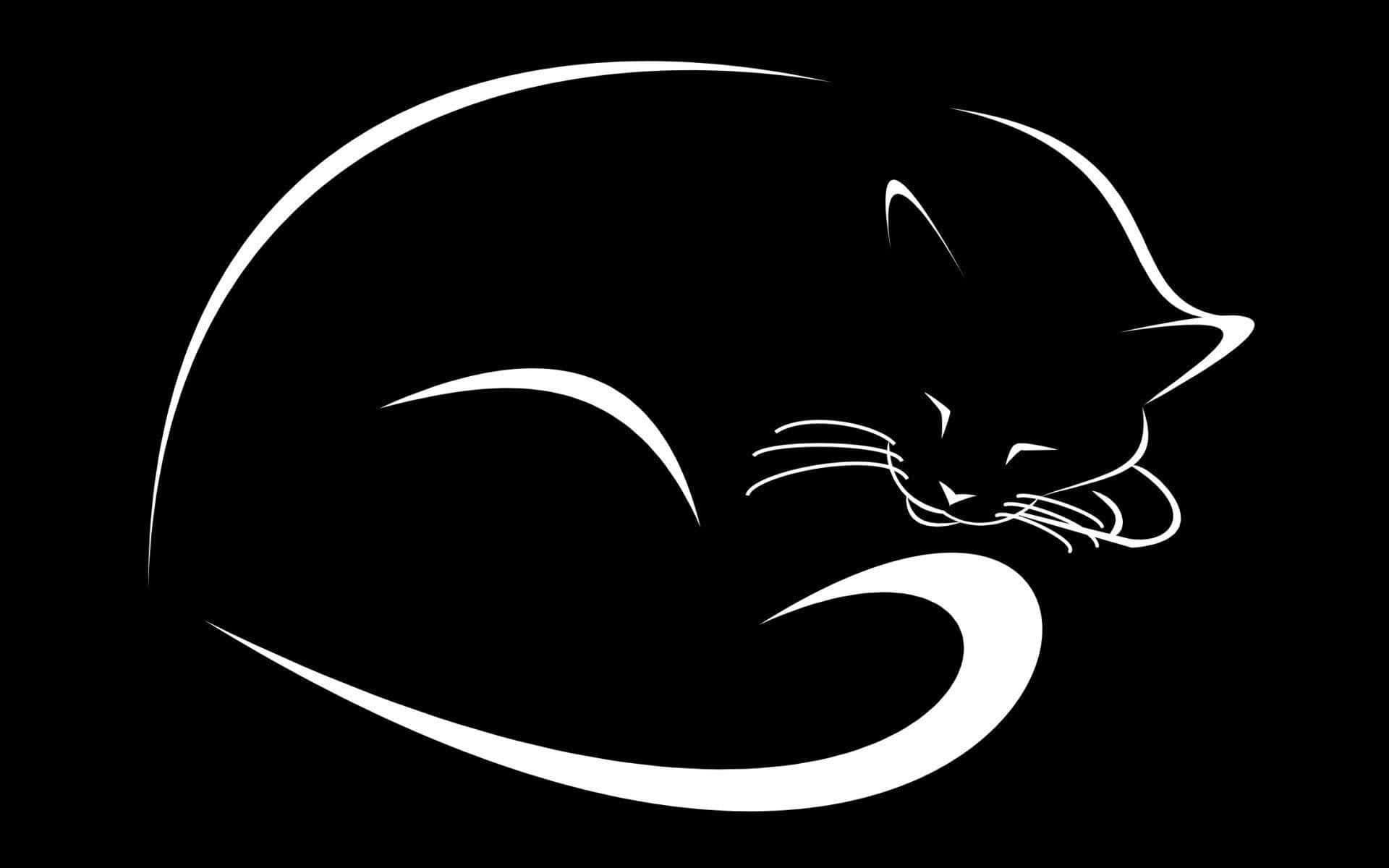 Dark_ Cute_ Cat_ Artwork Wallpaper