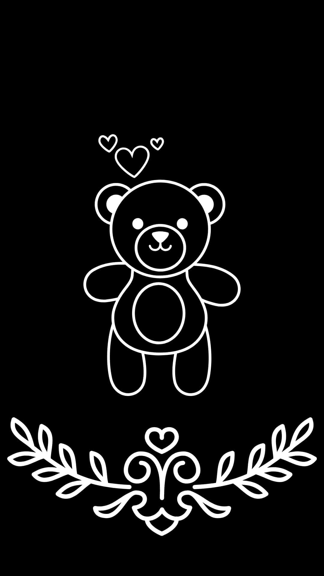 Dark_ Cute_ Teddy_ Bear_ Art Wallpaper