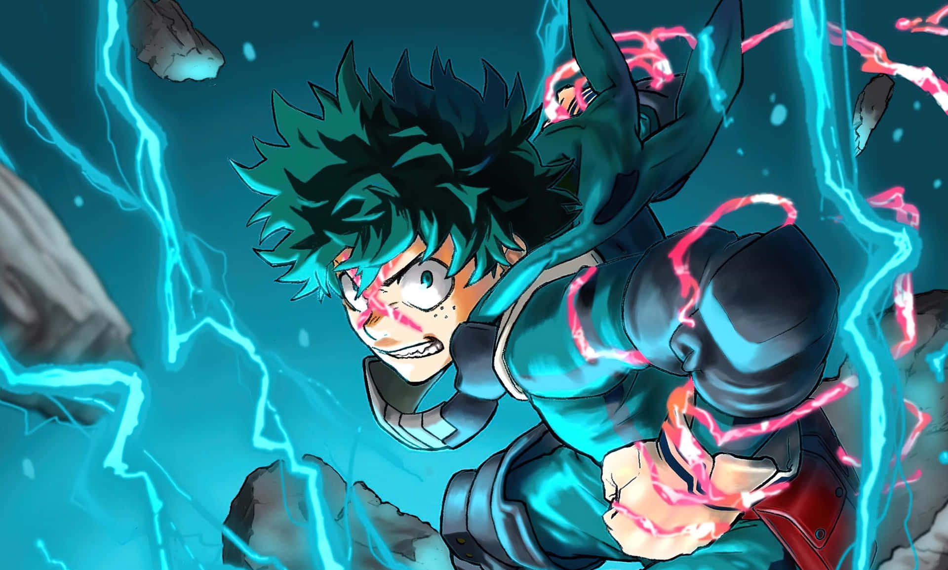 Dark Deku Electric Fury Wallpaper