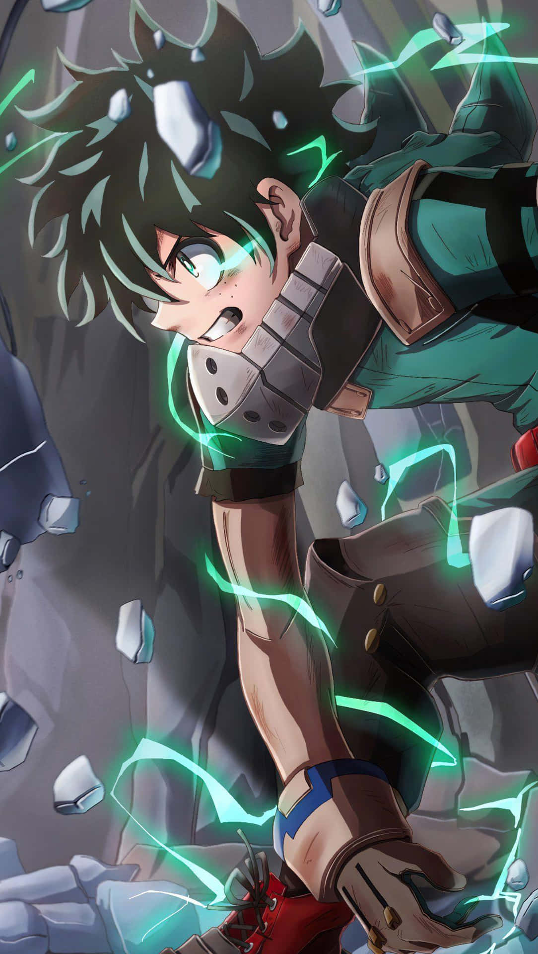 Dark Deku Emerging Power Wallpaper