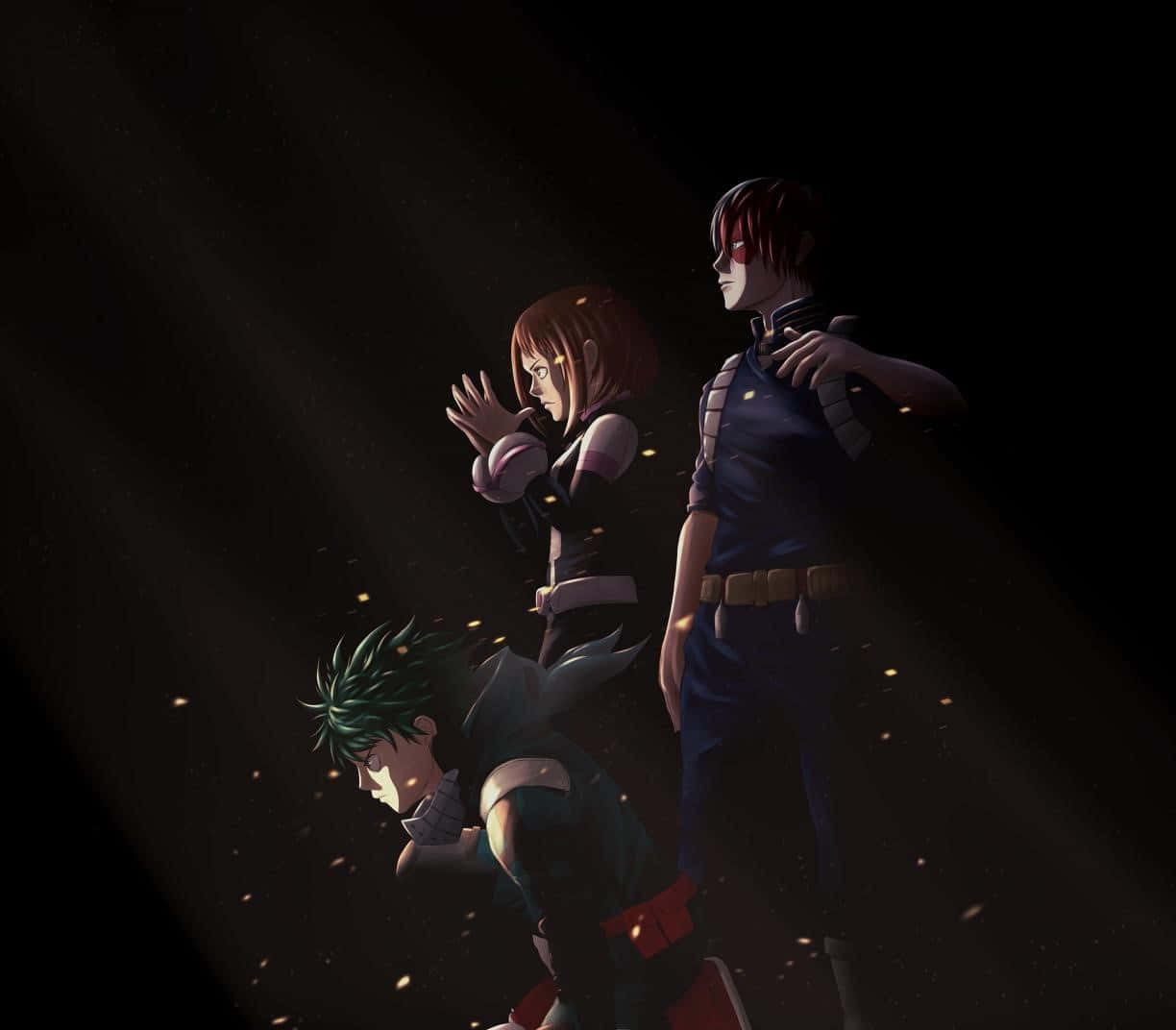 Dark Dekuand Companionsin Shadows Wallpaper