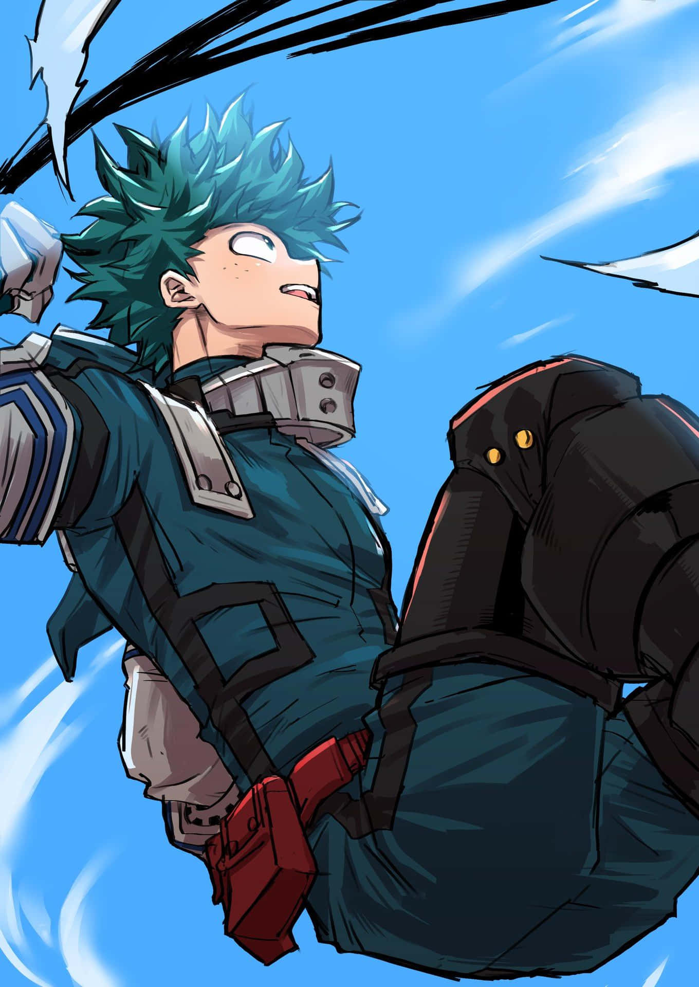 Deku Sombre En Action, Œuvre D'anime Fond d'écran