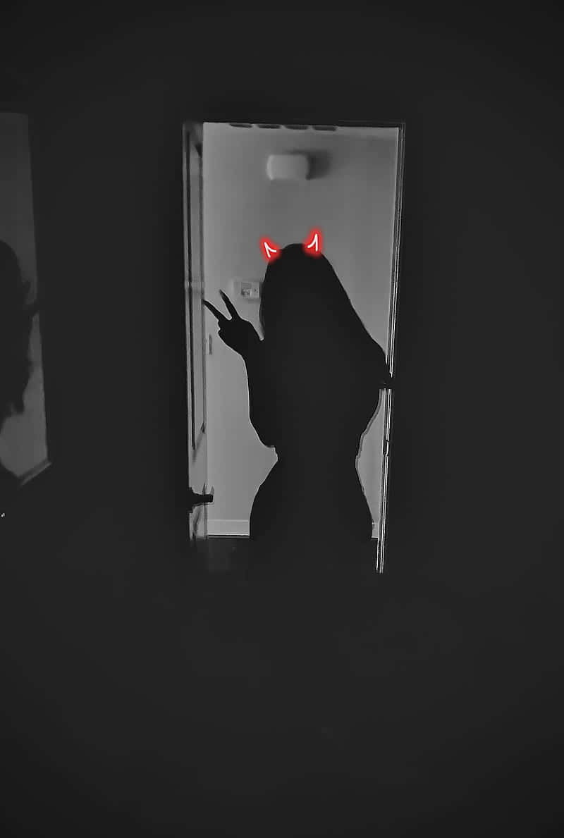 Dark Demon Girl Shadow PFP Wallpaper