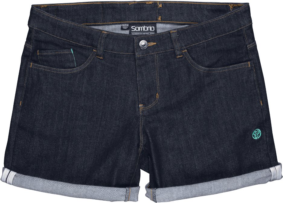 Dark Denim Cycling Shorts PNG