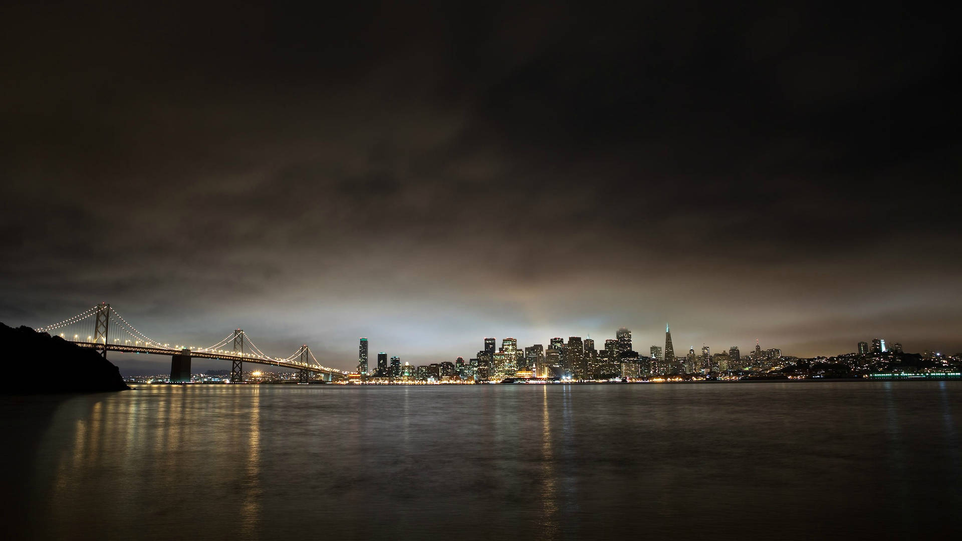 Dark Desaturated San Francisco Skyline