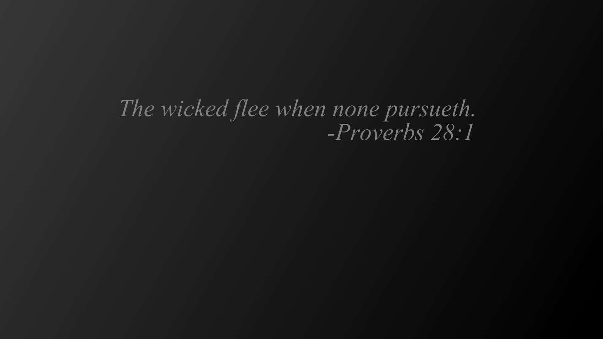 Dark Desktop Theme With Proverbial Quote Wallpaper