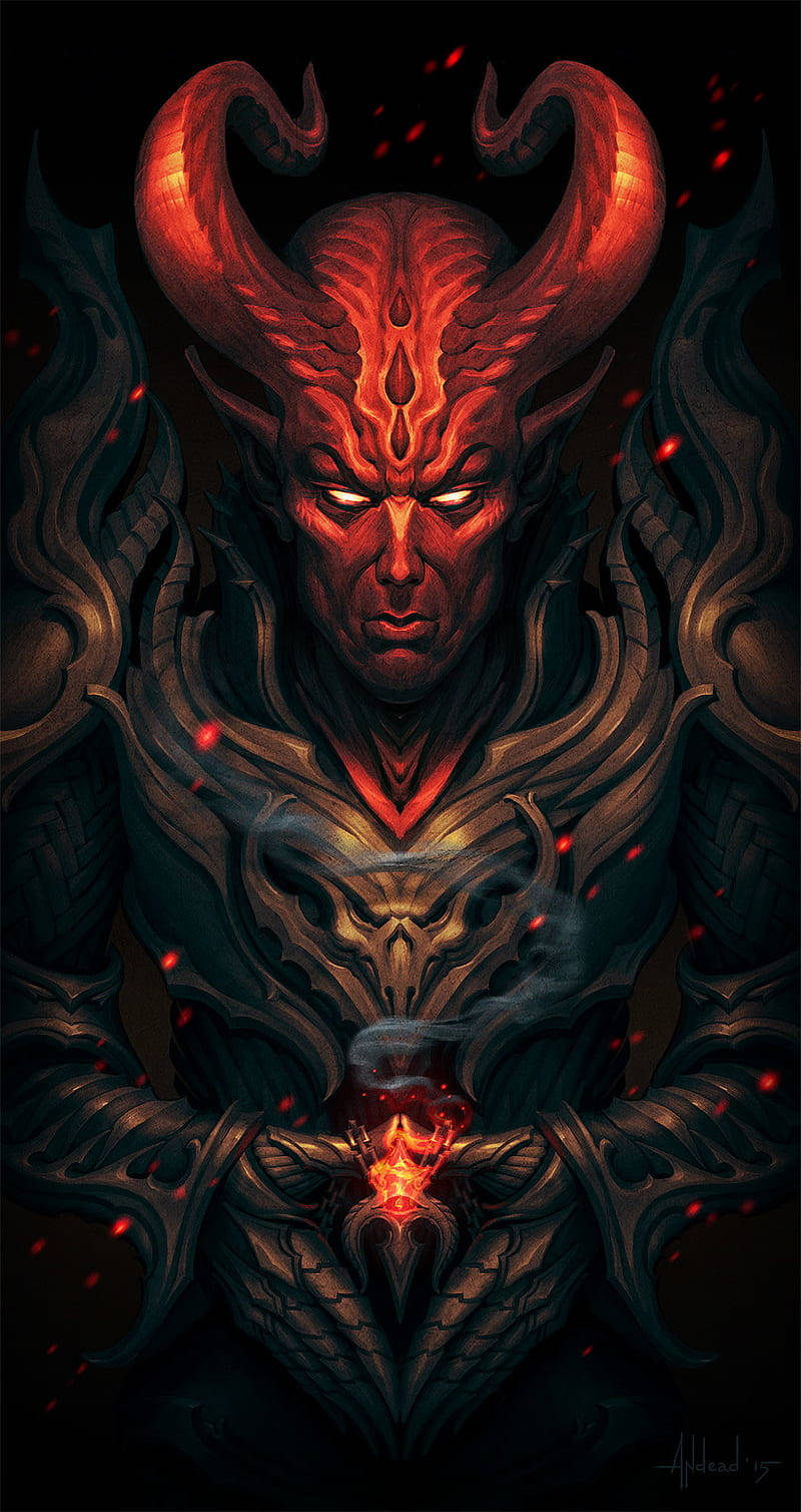 Dark Devil Armor Background