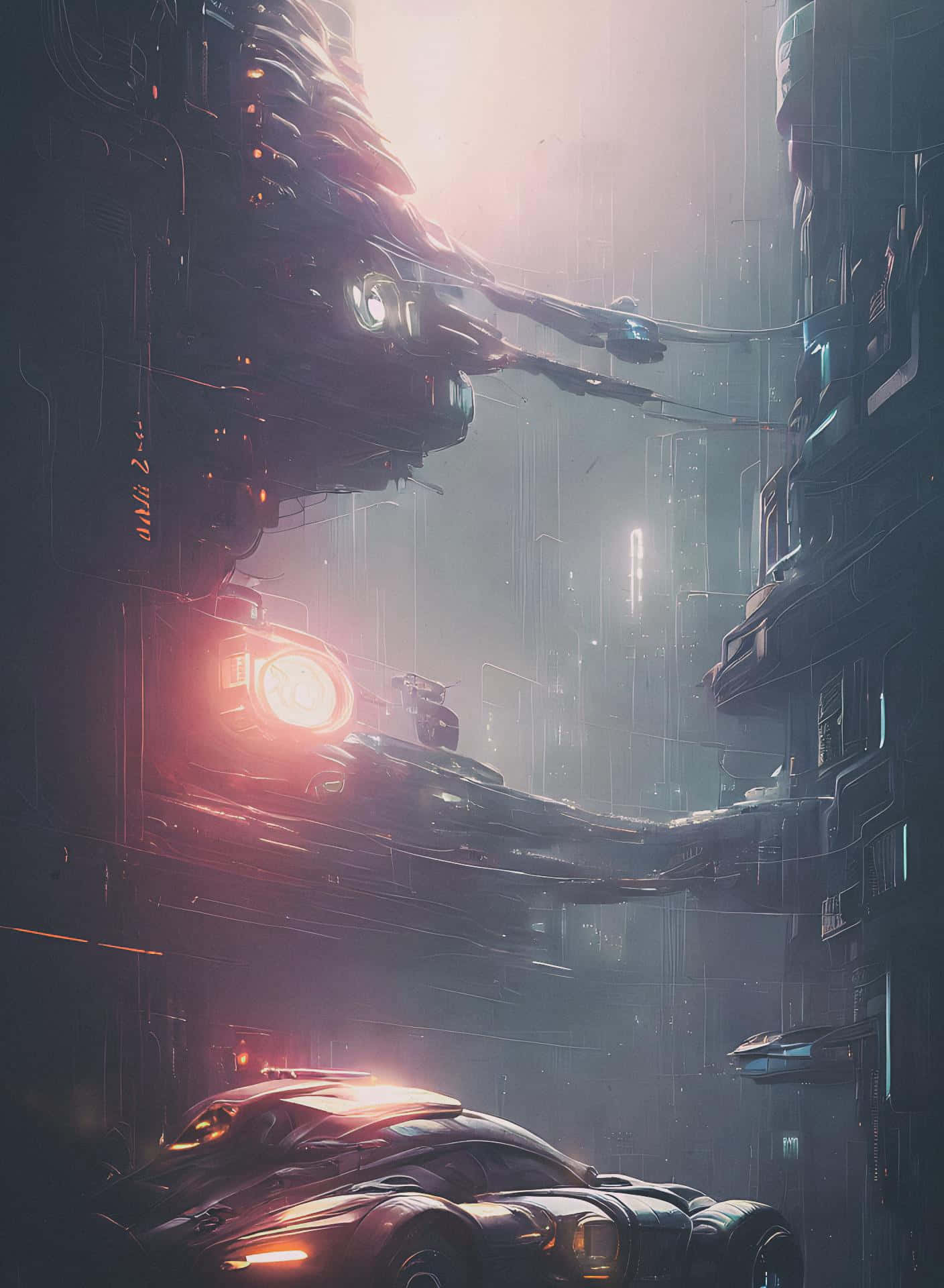 Dark Dystopian Cityscape Wallpaper