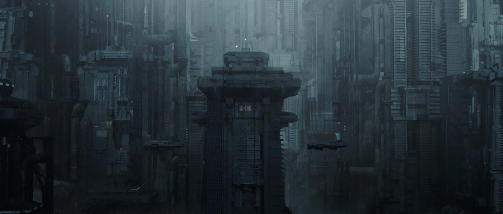 Dark Dystopian Cityscape Wallpaper