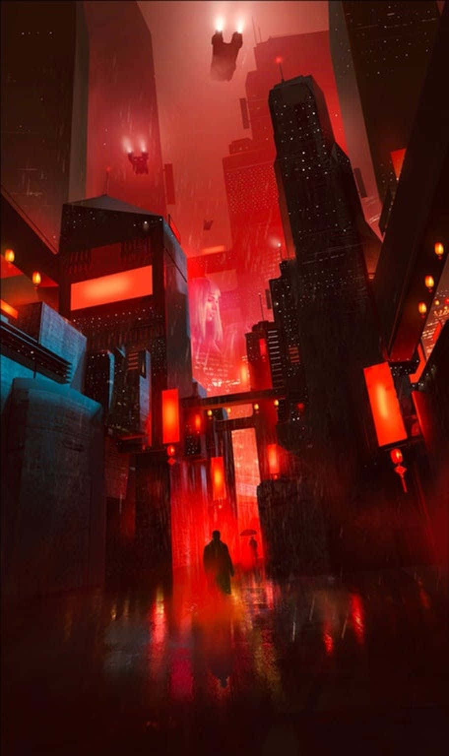 Cyberpunk phone, aesthetic dystopian HD phone wallpaper