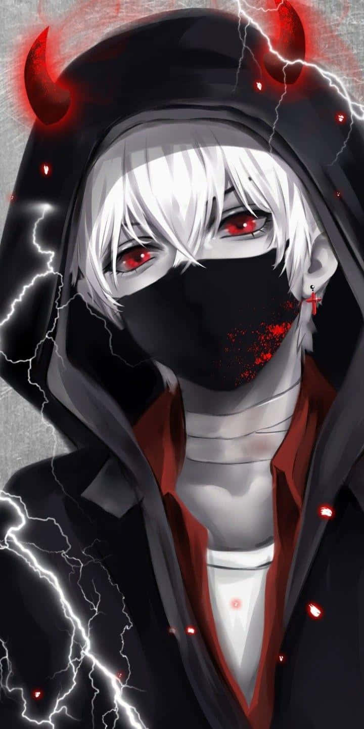 Dark_ Electric_ Horns_ Anime_ Boy.jpg Wallpaper