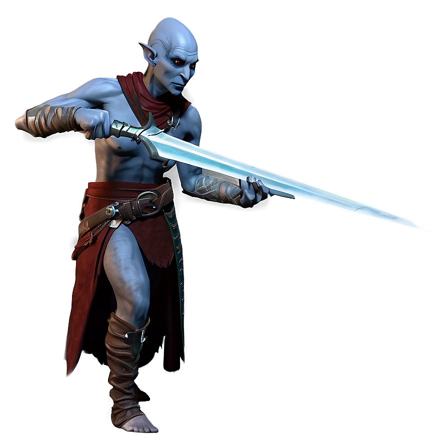 Dark Elf Rogue Sneaking Png Yki PNG