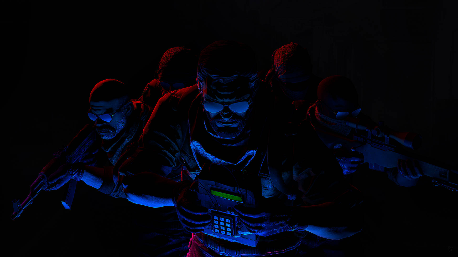 Dark Elite Crew Faction 4K CS GO Wallpaper