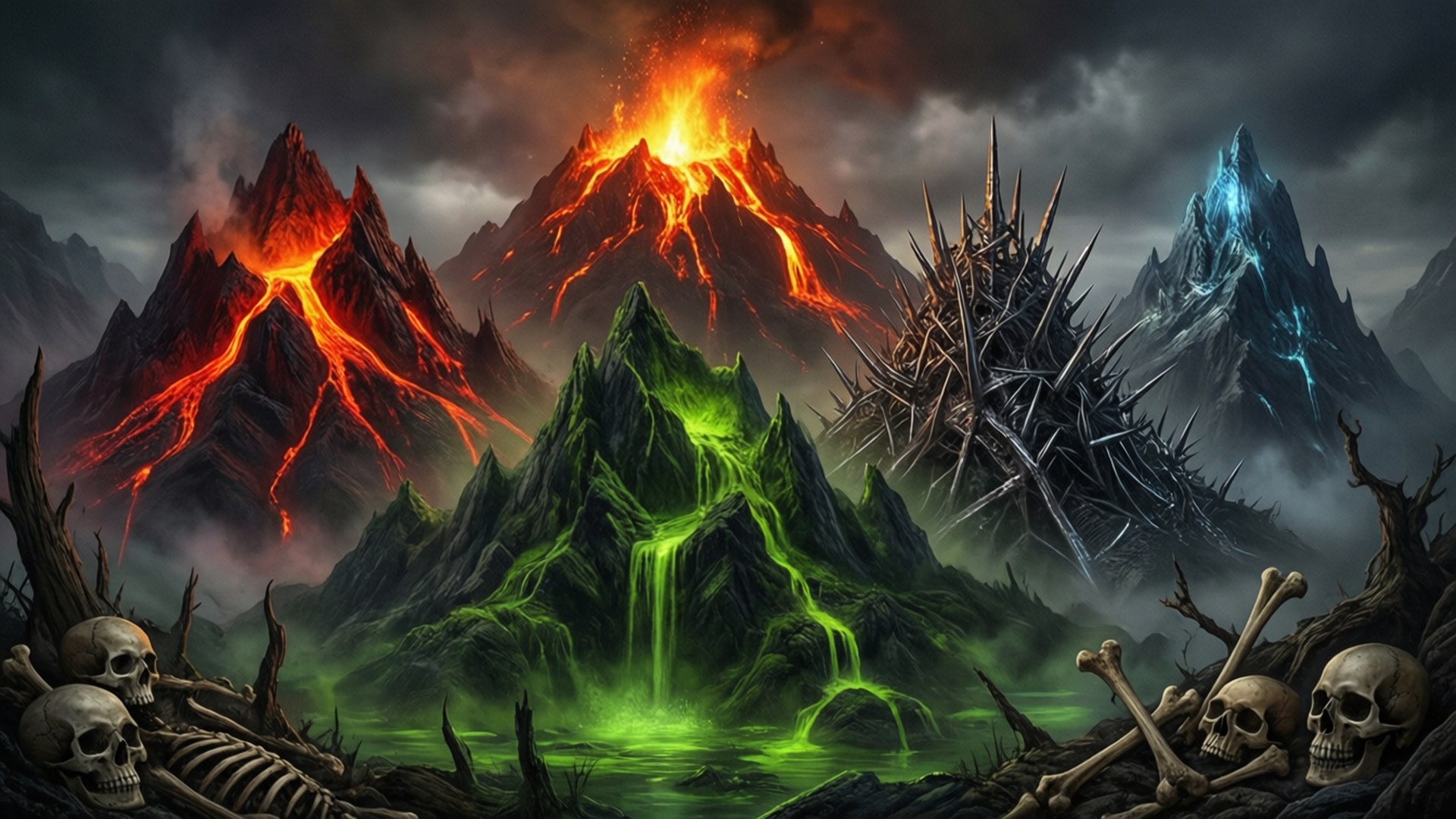 Mørk Fantasy Elementært Helvede Wallpapers