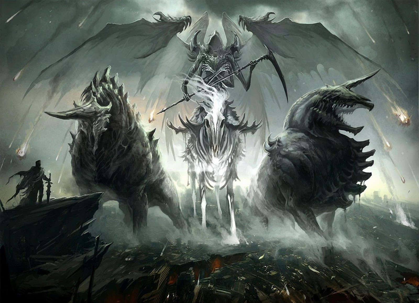 "Enter the realm of Dark Fantasy" Wallpaper