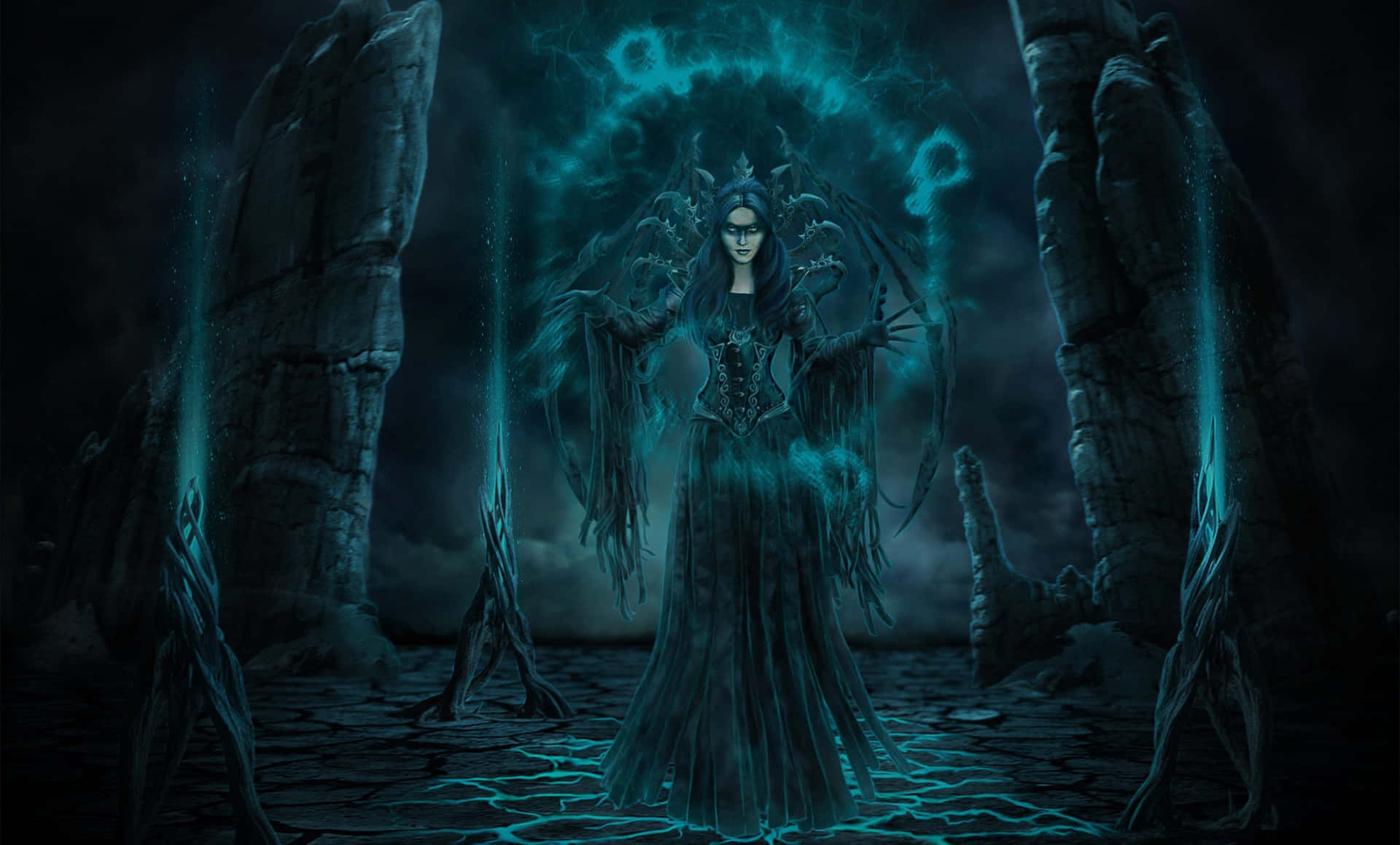 Dark Fantasy Witch Wallpaper