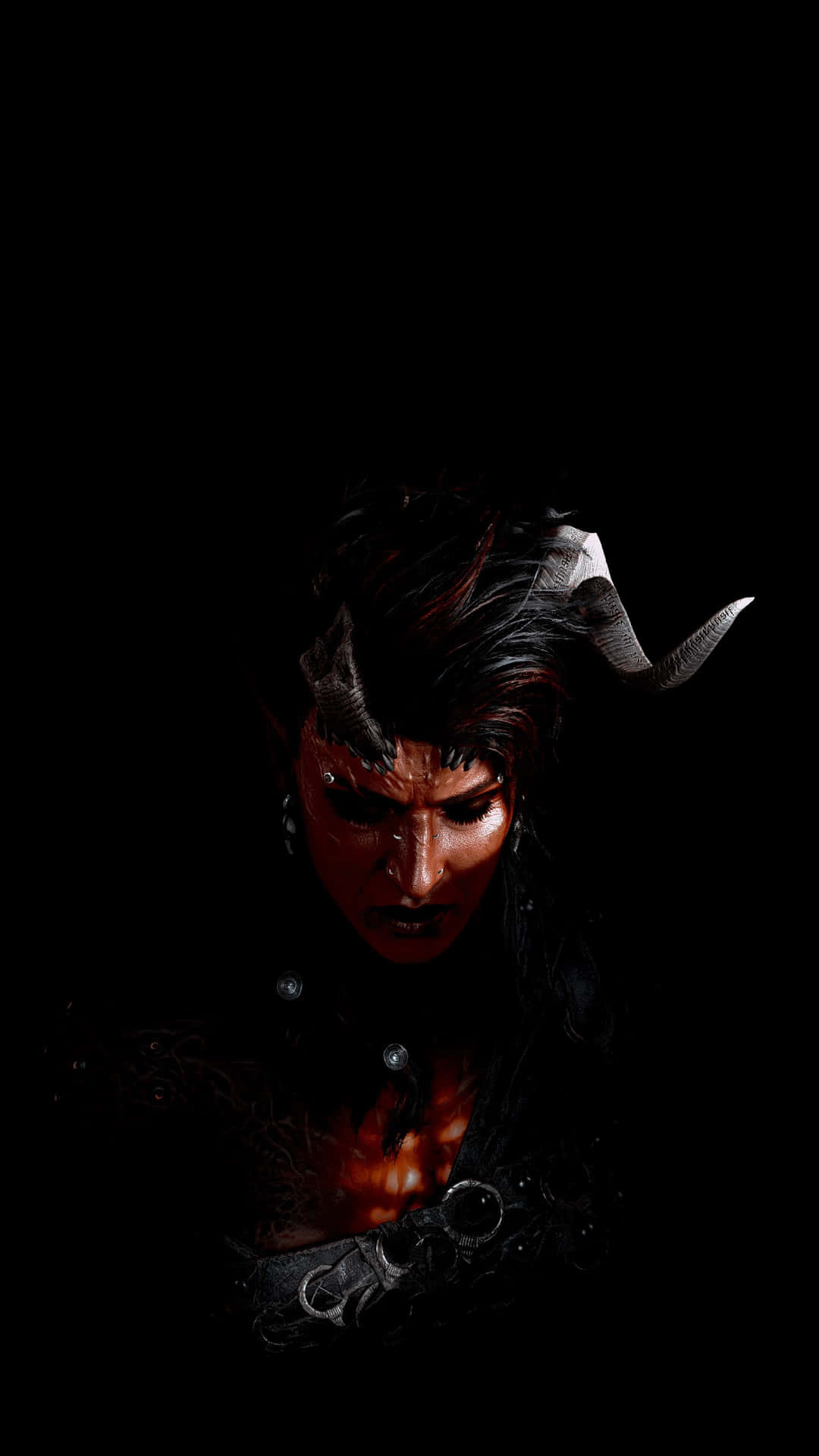 Dark Fantasy Warrior Portrait Wallpaper