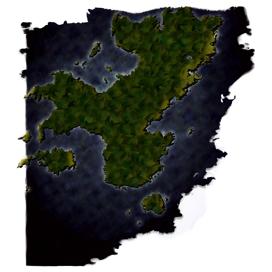 Dark Fantasy World Map Png 06242024 PNG