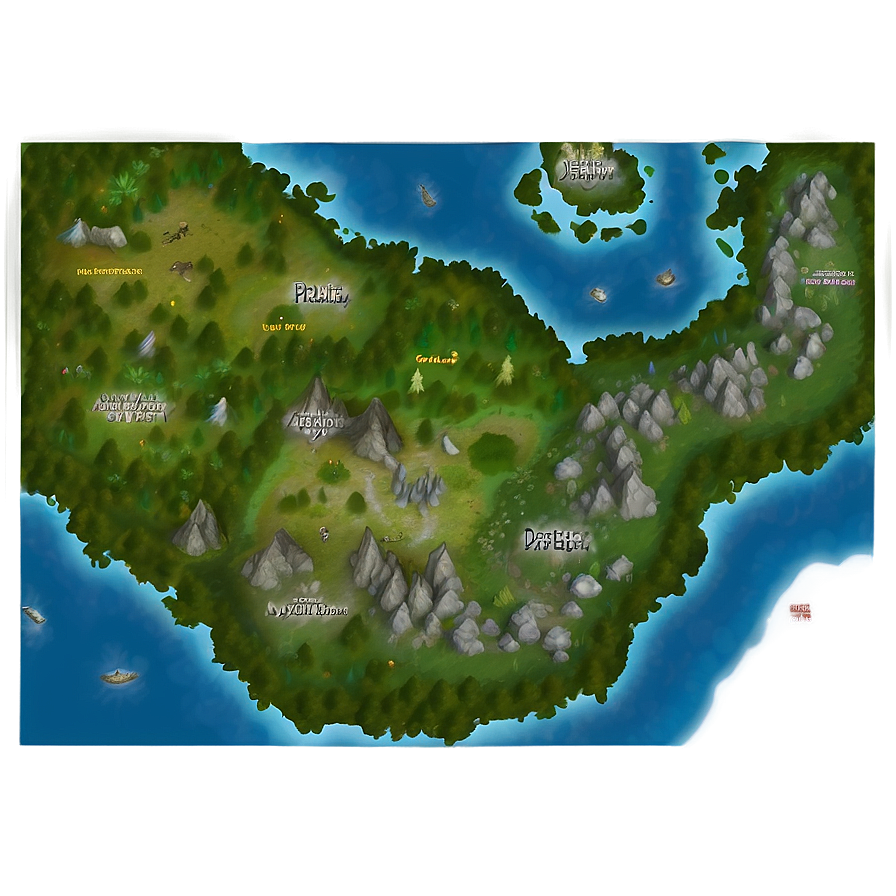 Dark Fantasy World Map Png Oex97 PNG