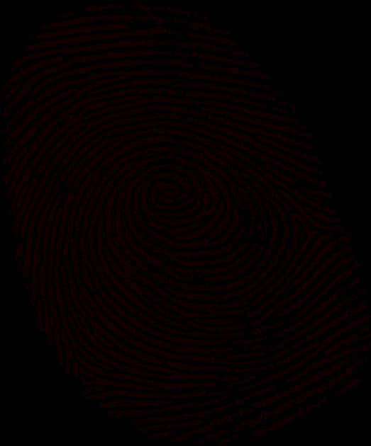 Dark Fingerprint Pattern PNG