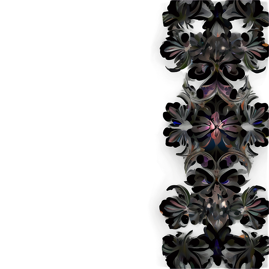 Dark Floral Pattern Png 06202024 PNG