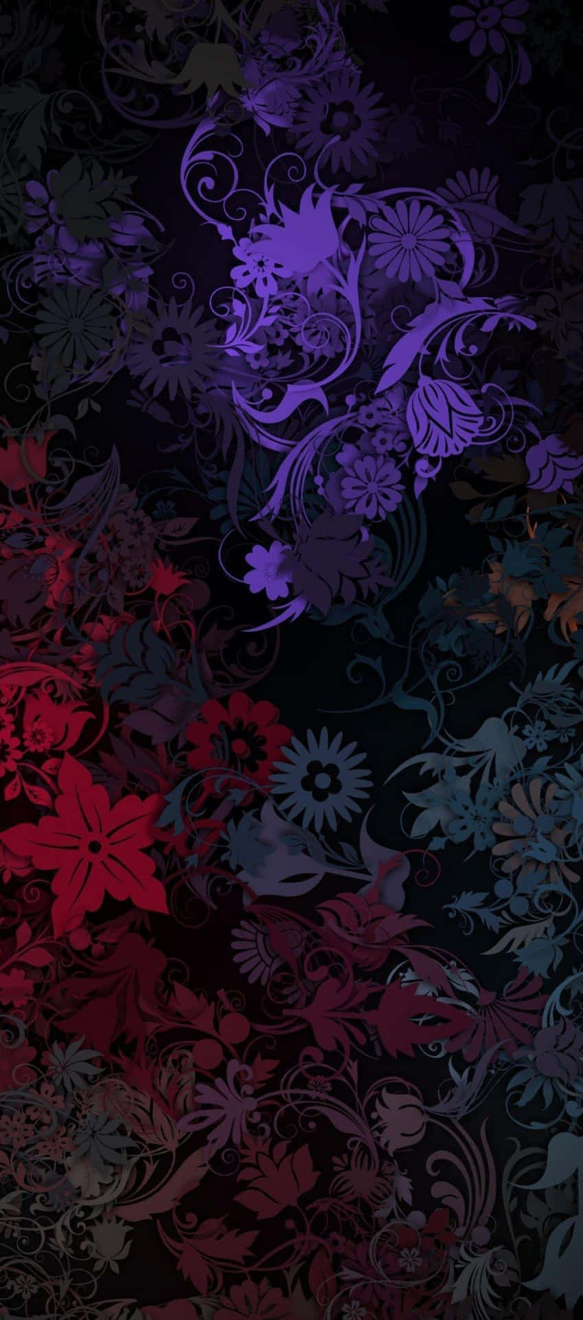 Fond D'écran Floral Sombre Pour Iphone Fond d'écran