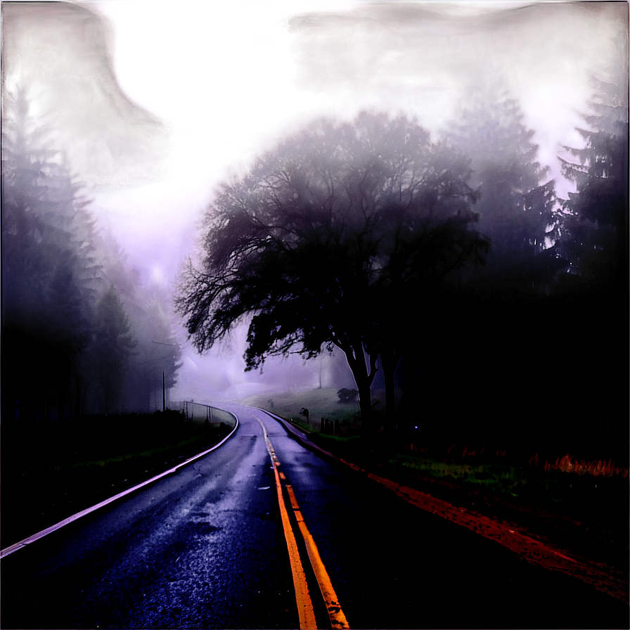 Dark Foggy Road Png Ywj PNG