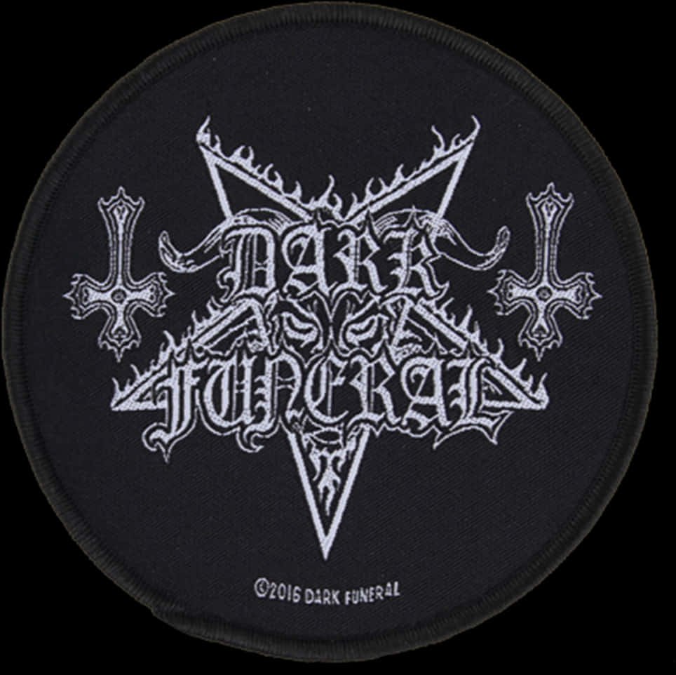 Dark Funeral Band Patch PNG
