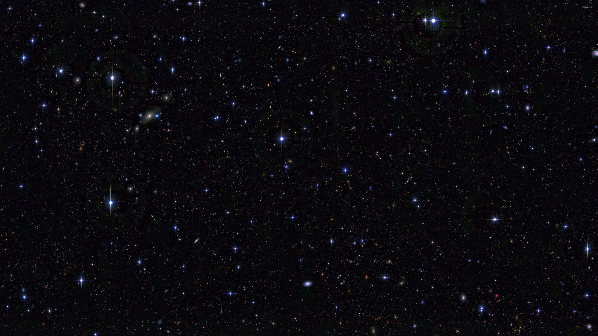 Mysterious Dark Galaxy Exploration Wallpaper