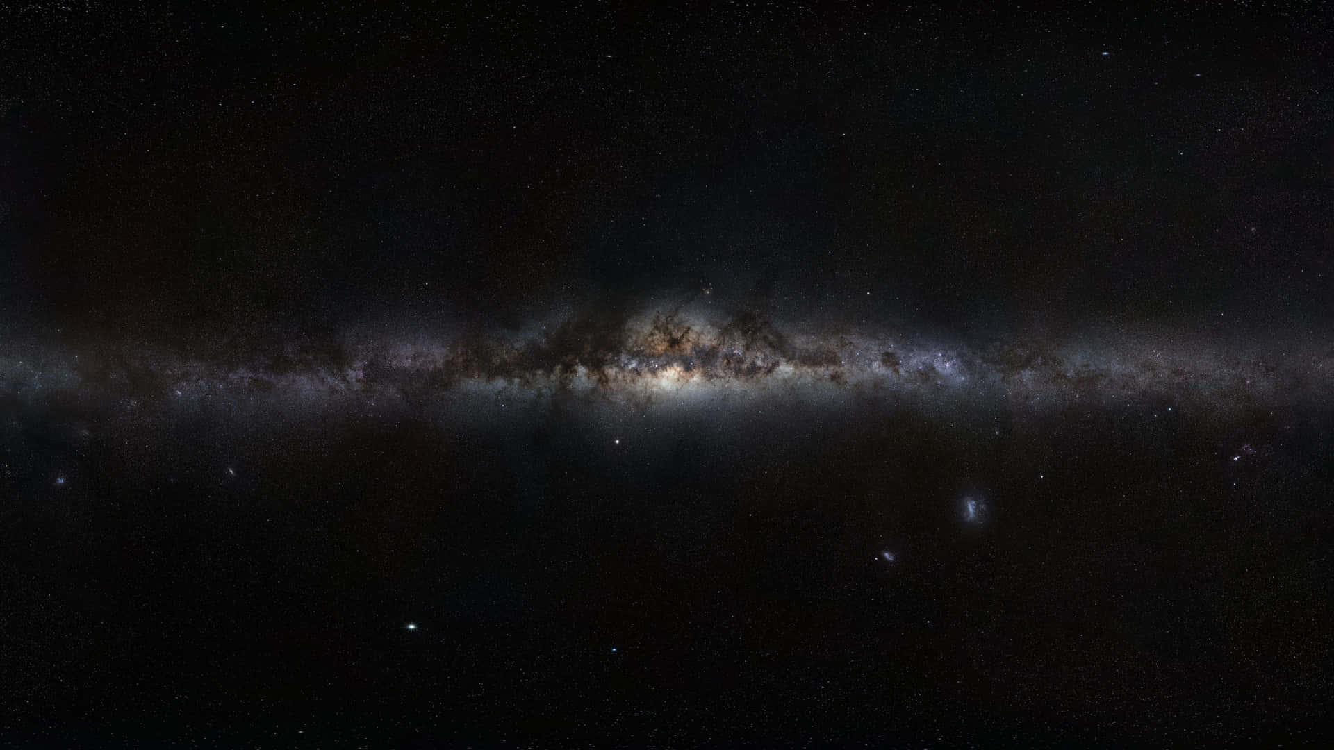Enchanting Dark Galaxy in Deep Space Wallpaper