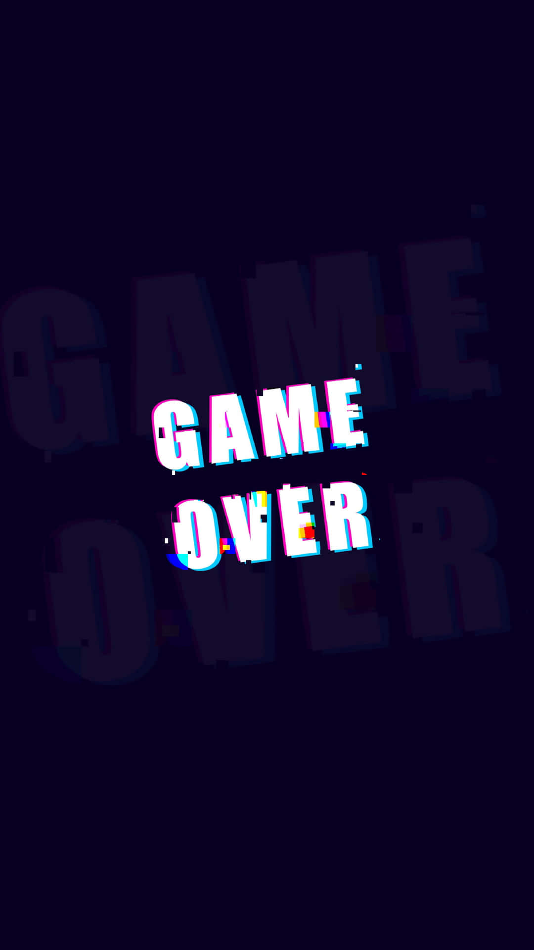 Dark and Mysterious Game Over Screen Wallpaper
