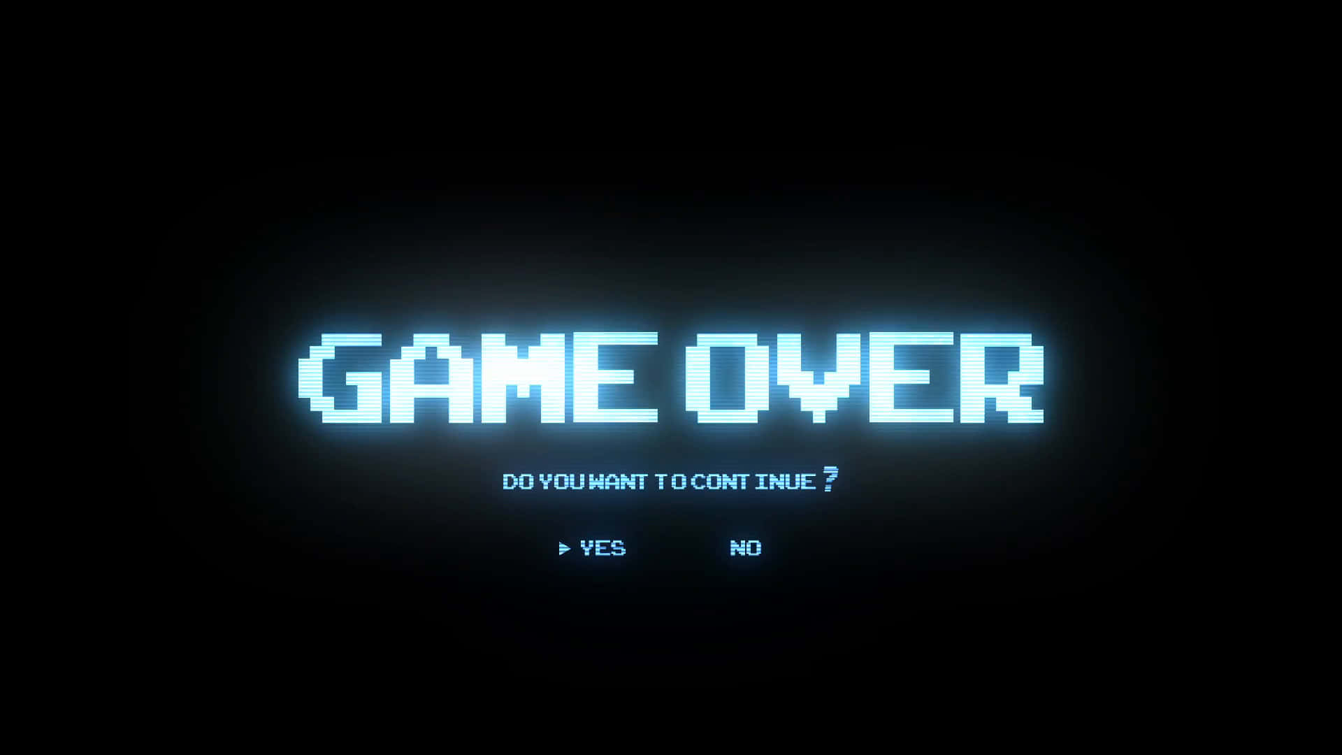 Dark Game Over - A Mysterious Digital End Wallpaper