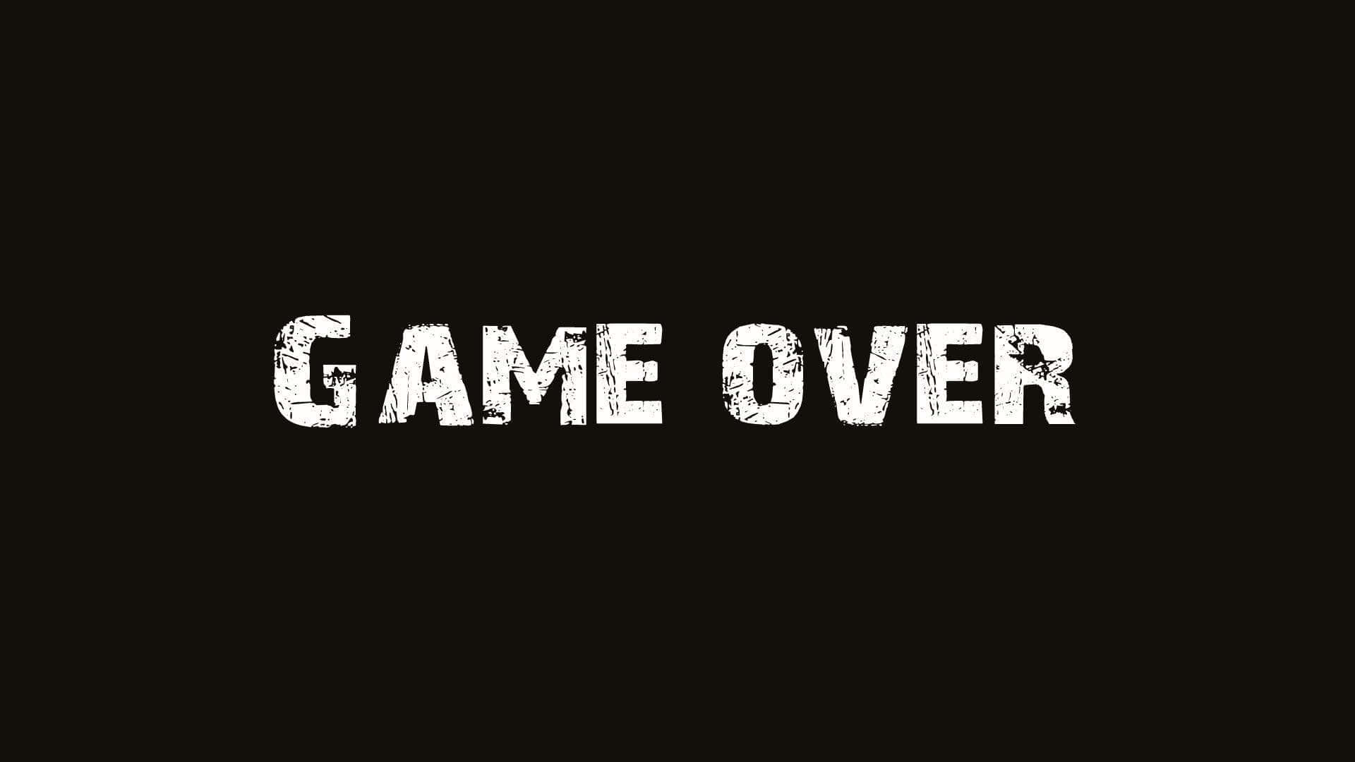 Dark Game Over - The Ultimate End of the Virtual Journey Wallpaper
