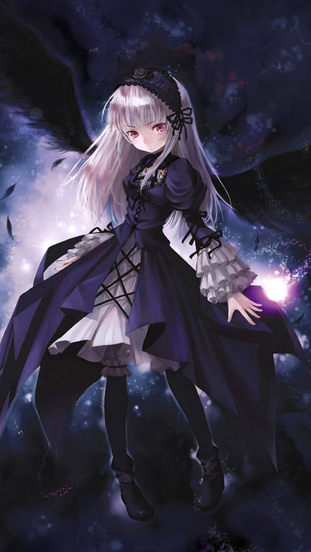 Dark girl anime IPhone wallpaper