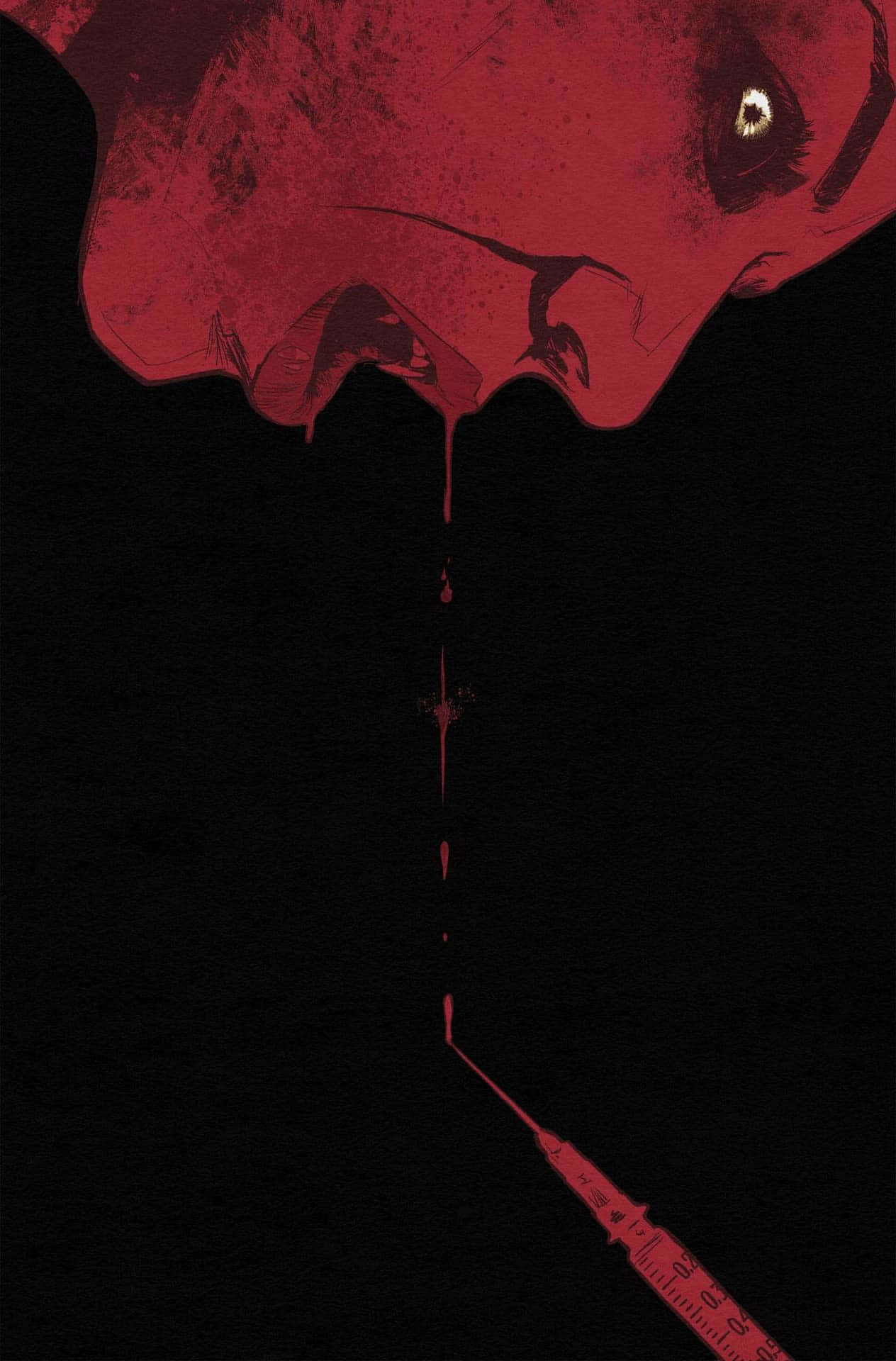 Dark Gore Syringe Art Wallpaper