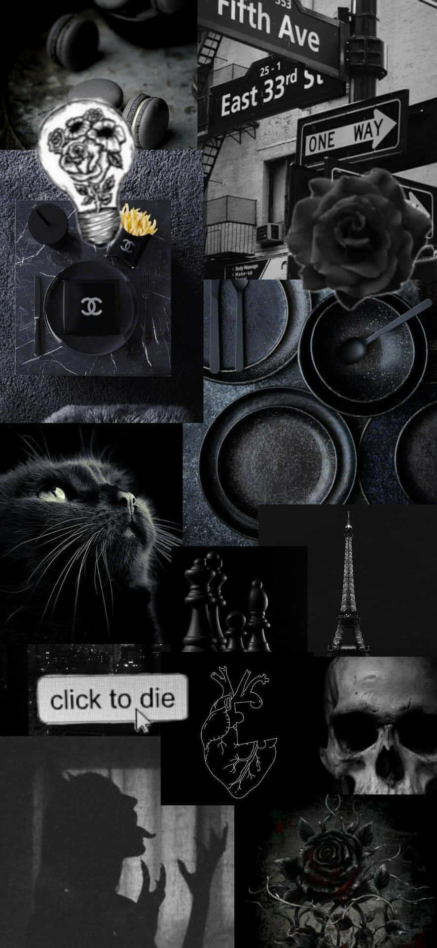 Dark_ Gothic_ Collage_ Aesthetic.jpg Wallpaper