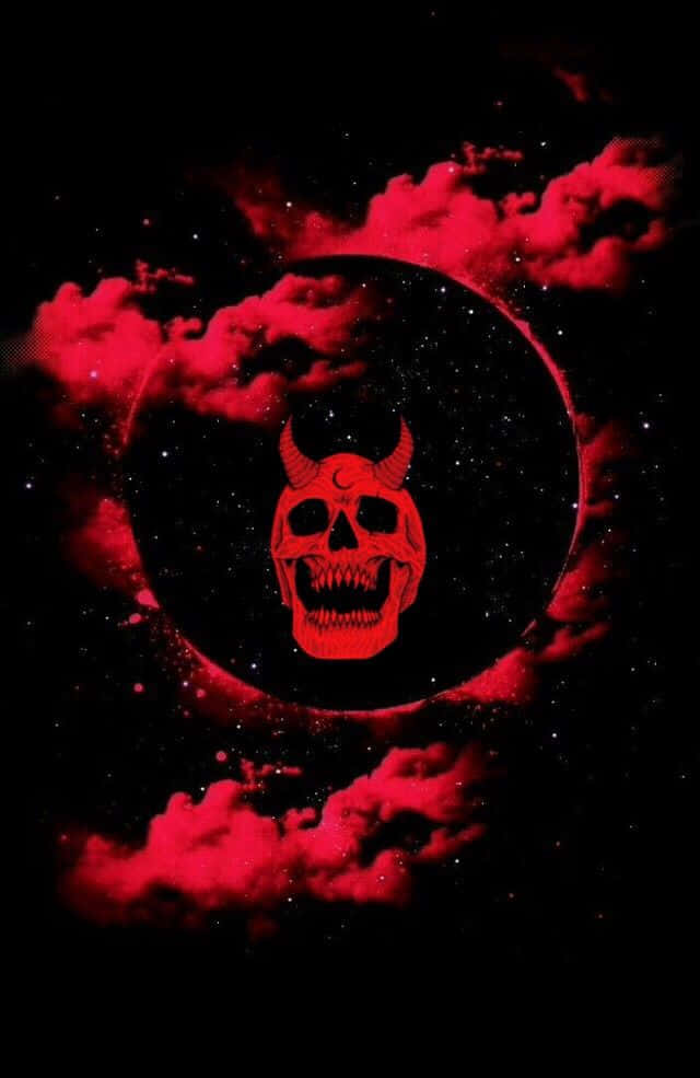 Dark Gothic Skull Moon Art Wallpaper
