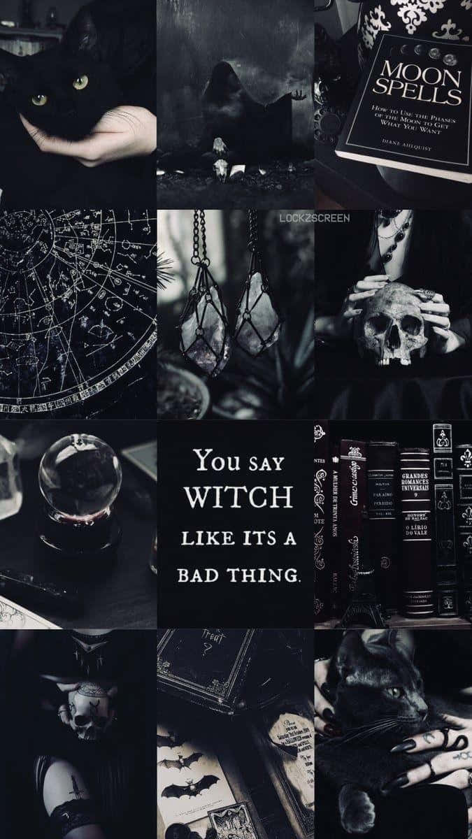 Dark_ Gothic_ Witch_ Aesthetic_ Collage.jpg Wallpaper