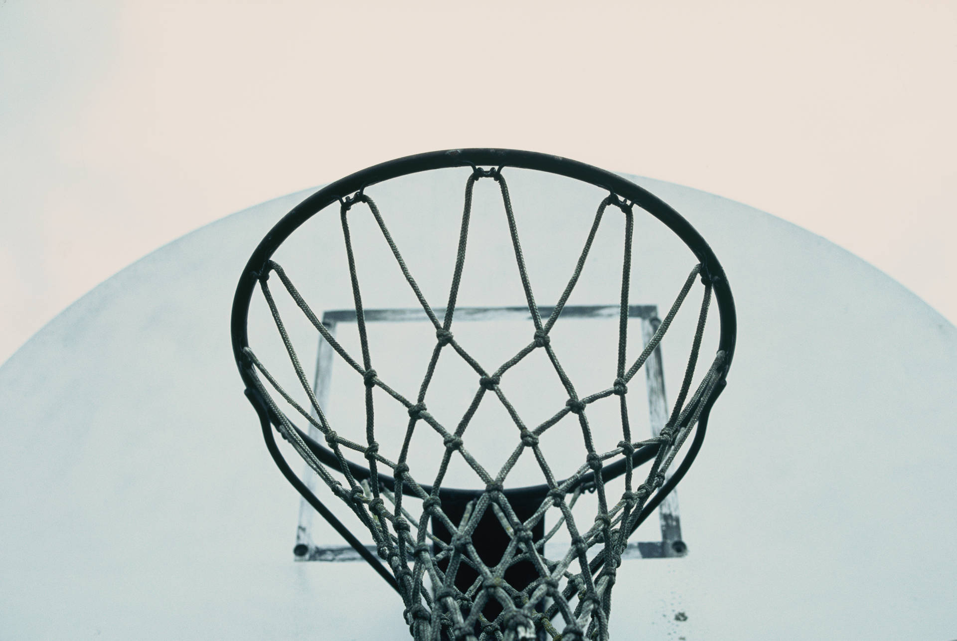 Dark Gray Basketball Ring Net Wallpaper