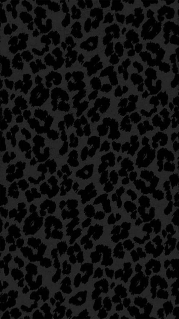 Dark Gray Cheetah Print Wallpaper