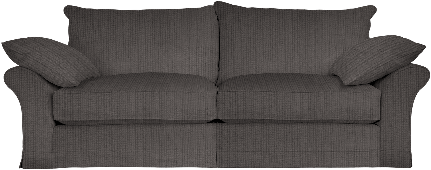 Dark Gray Fabric Loveseat PNG