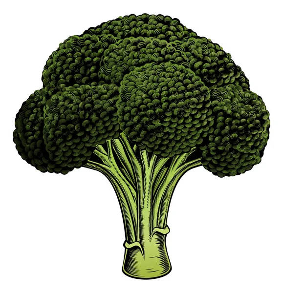 Dark Green Broccoli Digital Art