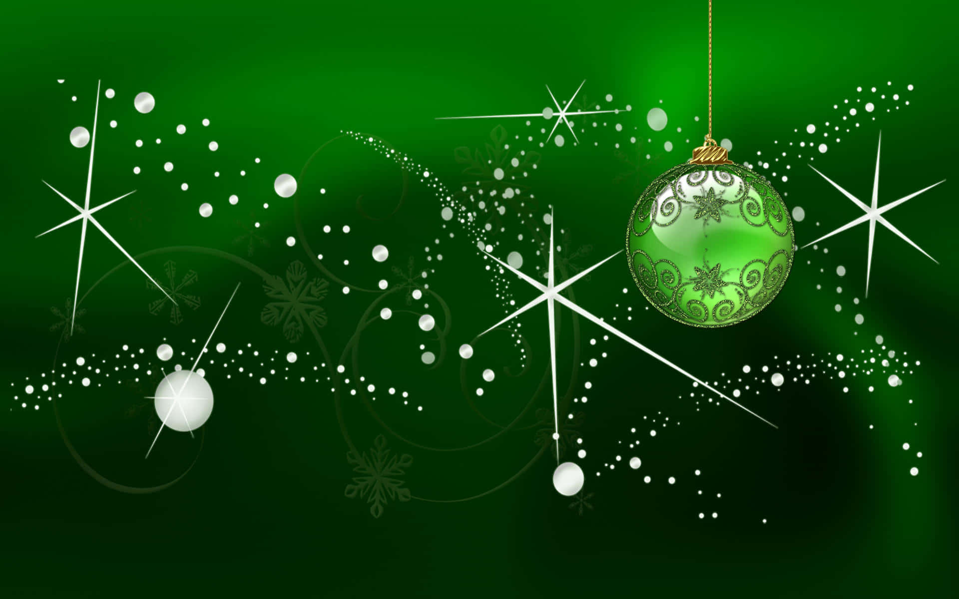 Feiereweihnachten Mit Einem Dunkelgrünen Touch Wallpaper
