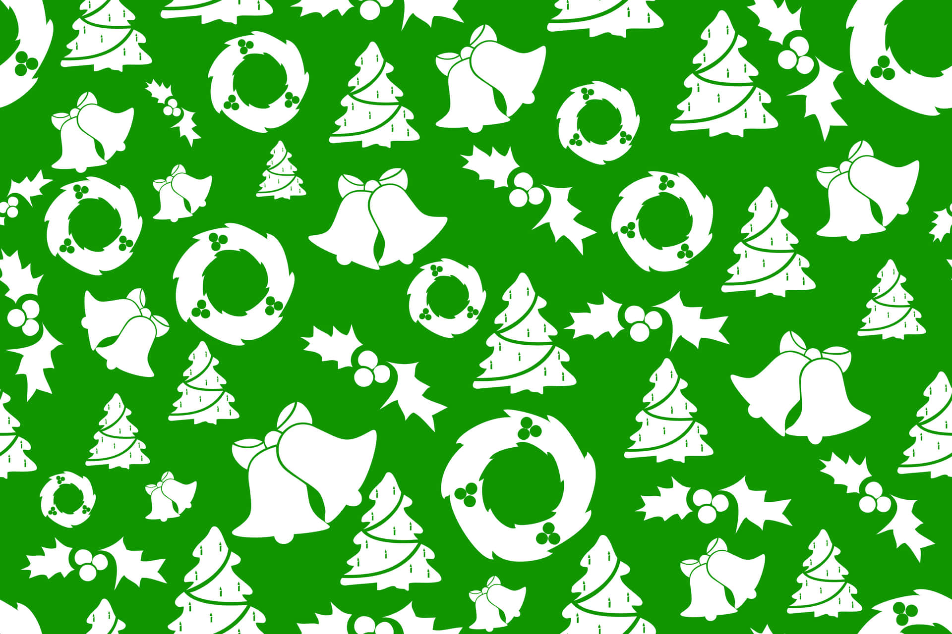 Enchanting Dark Green Christmas Themed Wallpaper Wallpaper