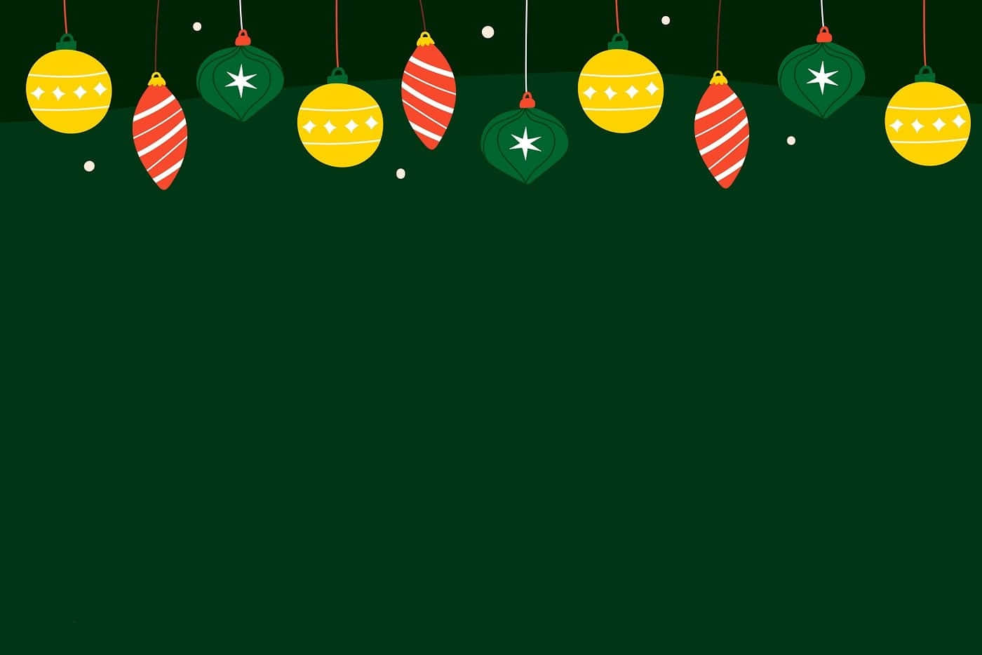 Decoraciónminimalista De Navidad En Verde Oscuro. Fondo de pantalla