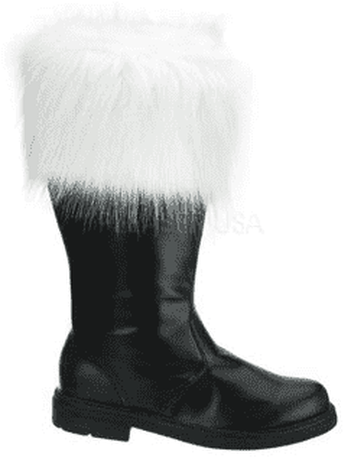 Dark Green Fur Trimmed Boot PNG