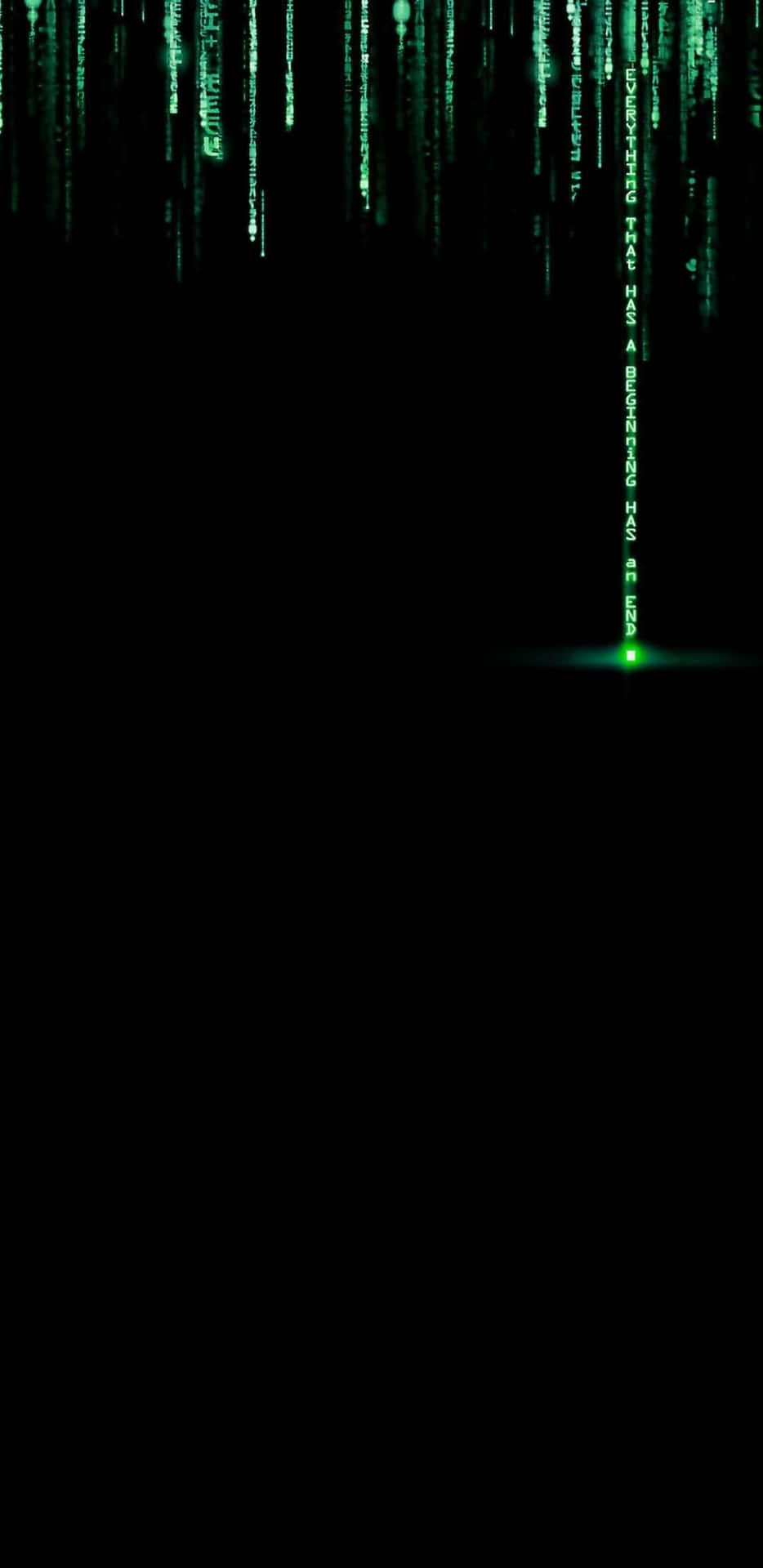 Mørkegrøn iPhone Matrix Revolution Wallpaper