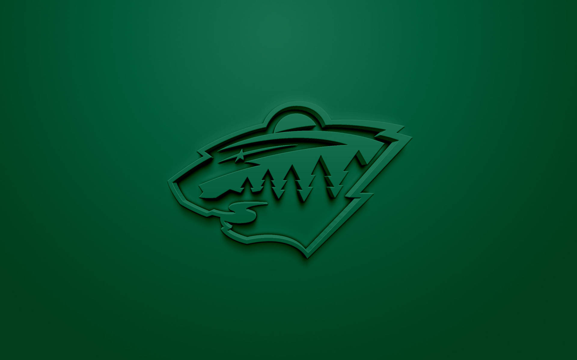 Dark Green Minnesota Wild Logo Wallpaper