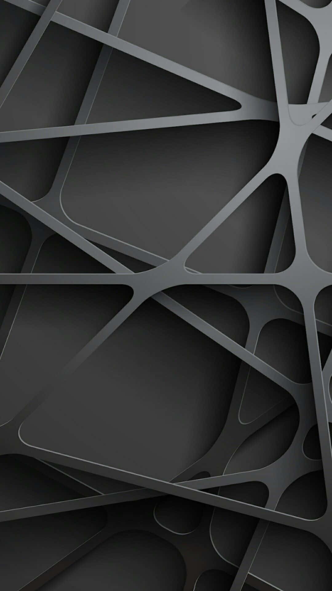 Et sort baggrundsdesign med et geometrisk mønster Wallpaper