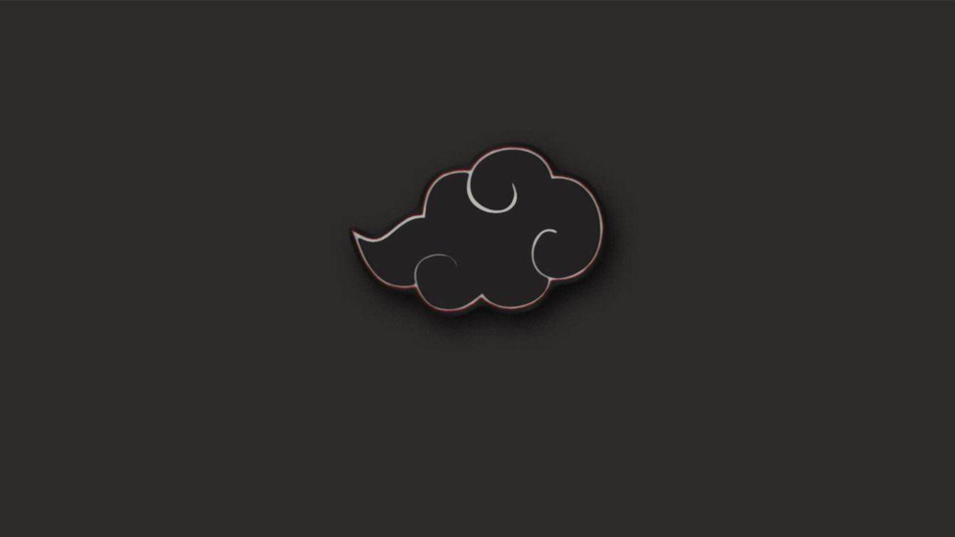 Dark Greyscale Akatsuki Cloud Wallpaper